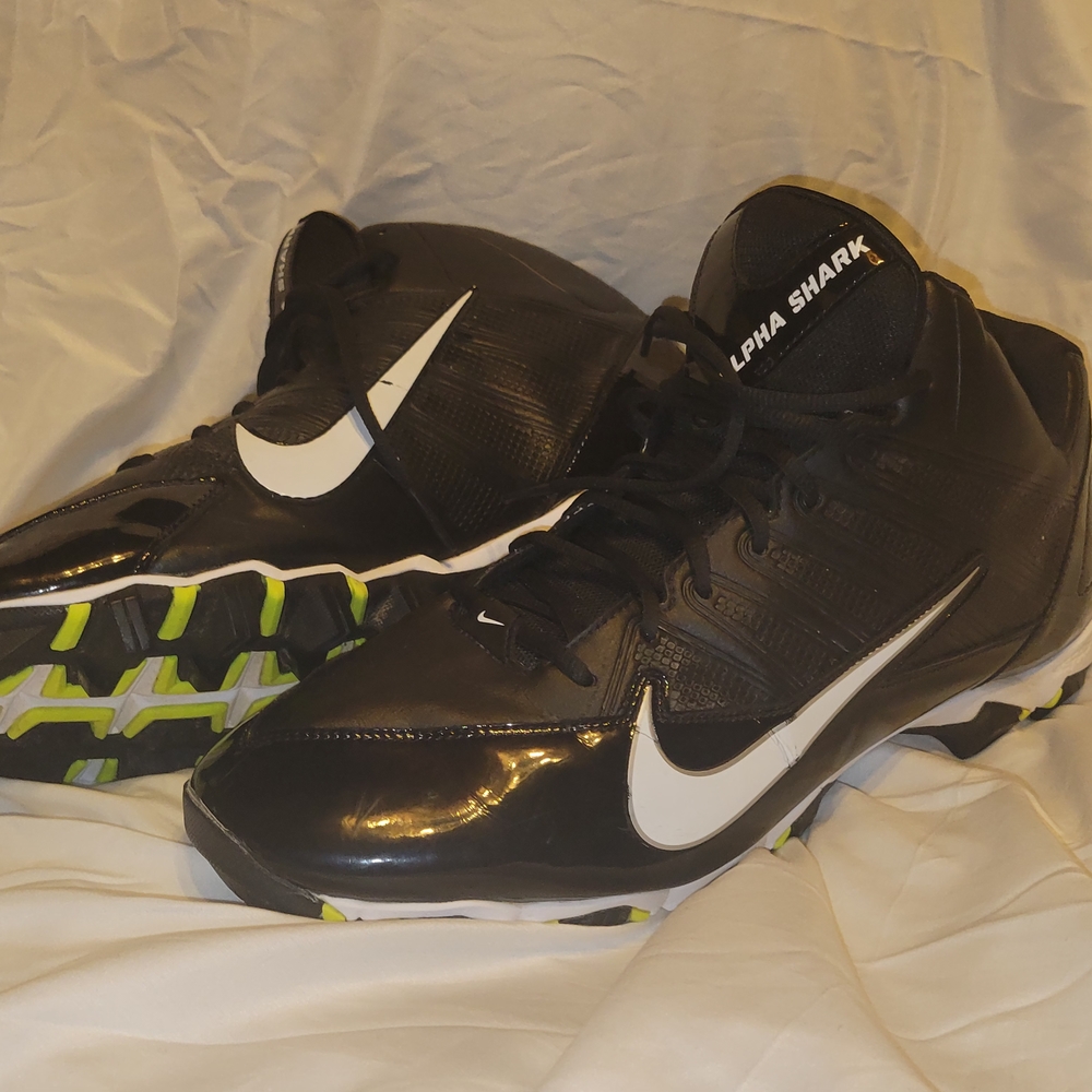 Nike Alpha Shark Black Football Cleats